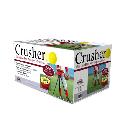 Crusher Fastball & Curveball Mini Ball Pitching Machine CR99