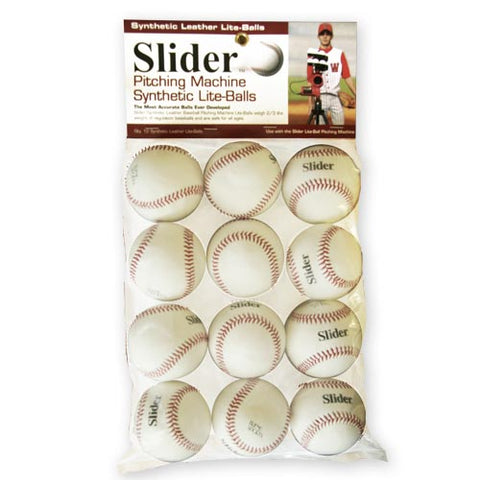 Slider Lite Synthetic Leather Pitching Machine Baseballs SLB49