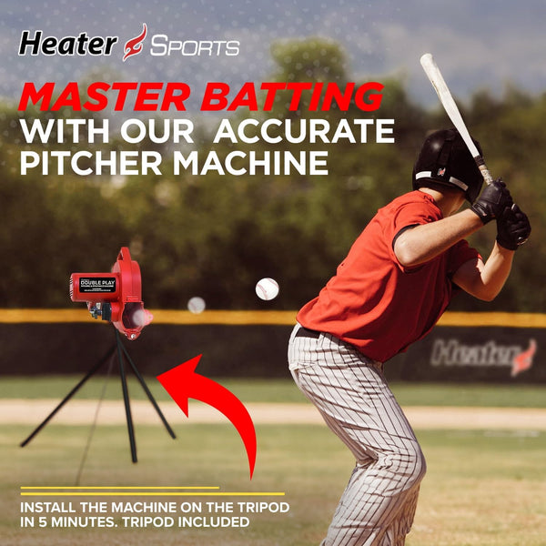 Heater Sports Double Play Pitch Back & Pitching Machine DP249