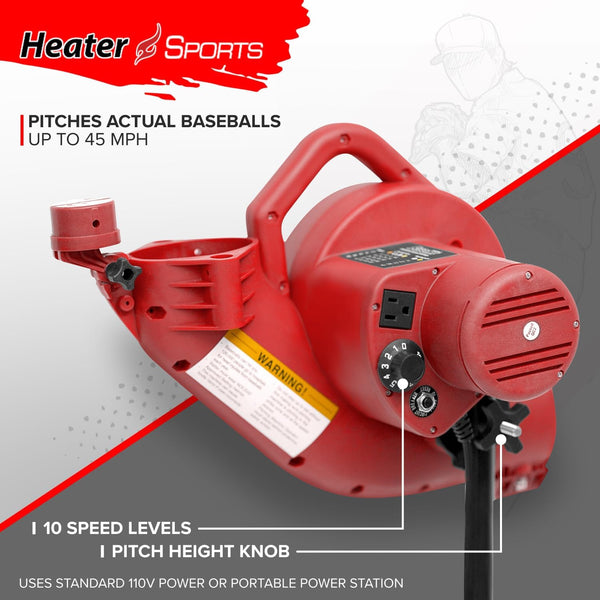 Heater Sports Double Play Pitch Back & Pitching Machine DP249