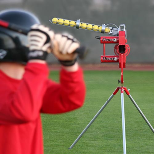 Deuce 75 Heavy Duty Dual Wheel Baseball Pitching Machine DC799