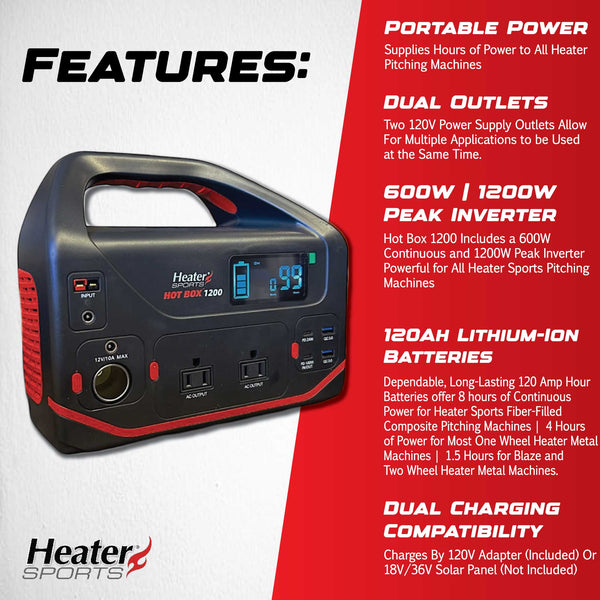 Hot Box 1200 Peak Portable Power Station HS1200