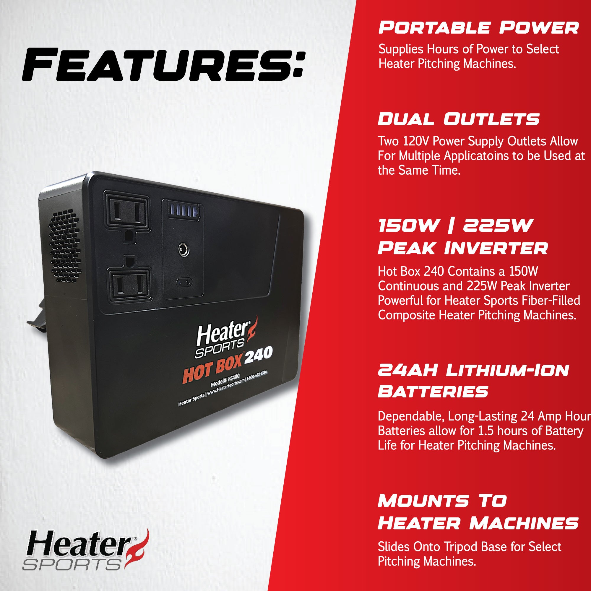 Hot Box Lite Portable Power Station HS240