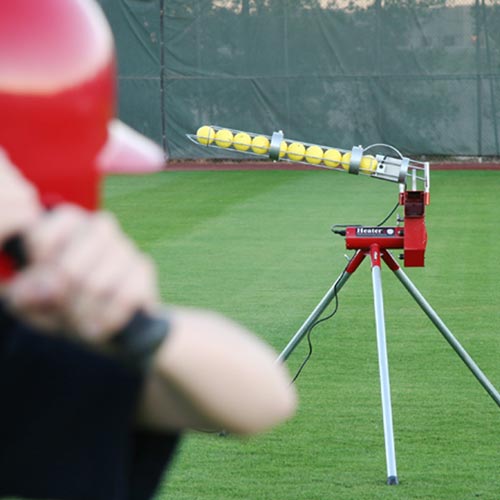 Heater Real Baseball Machine With Auto Ballfeeder HTR6000BBC