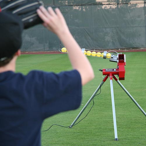 Heater Real Baseball Machine With Auto Ballfeeder HTR6000BBC