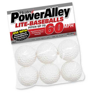 PowerAlley 60 MPH White Lite Baseballs HSW14