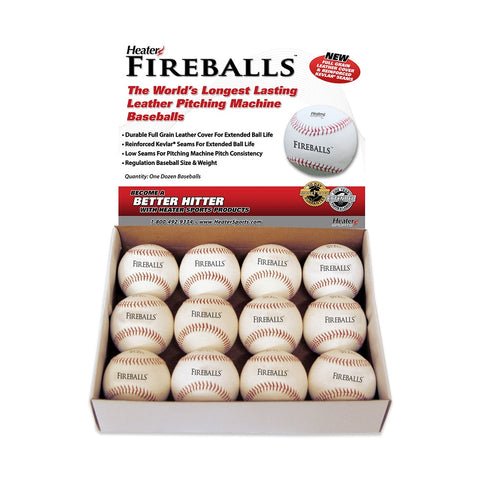 Boules de feu Machine à lancer en cuir Balles de baseball PMBL44_TOP_GRAIN