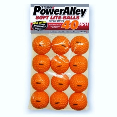 Bolas de beisebol PowerAlley 40 MPH Orange Lite SLB10